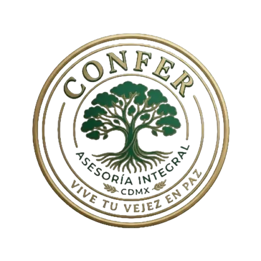 Logotipo de ConFer - Asesoría y acompañamiento a familias con abuelitos